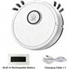 Robot Aspirapolvere Bianco Nero 3 in 1 Spazzatrice Aspirazione 20x20x4,5cm