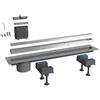 BONOMINI Canalissima da pavimento con griglia in alluminio mm 1100