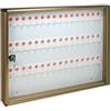 Alubox Bacheca porta chiavi alubox alluminio bronzato chiavi 48 mm 550x50 h.mm 400