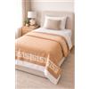Viterboshop Coperta Misto Lana Bolzano 400 gr/mq Beige Calda Morbida Made in Italy