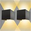 Applique Cubo Led 6W Faro Faretto Lampada da Parete per Muro con doppia luce