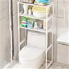 SCAFFALE Bagno BIANCO - SOPRA LAVATRICE 3 Ripiani - Mobile SALVASPAZIO Acciaio