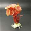 TrAdE Shop Traesio PIANTA 10 CM PIANTINA ARTIFICIALE PER ACQUARIO PIANTE FINTE PLASTICA COLOR ROSSO