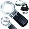 TrAdE Shop Traesio MINI LENTE D'INGRANDIMENTO 3IN1 TASCABILE CON LUCE A LED PIEGHEVOLE LETTURA OROL