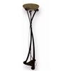 Lamp Illuminazione Piantana Lamp 4030/LT Cleo ferro battuto ruggine vetro bianco Made in Italy
