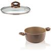 Aeternum Casseruola + coperchio vetro bialetti pentola 20 cm induzione - Rotex