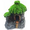 TrAdE Shop Traesio PICCOLA CASA CAPANNA 10.5x7.5x10.5cm PAGODA ORNAMENTO PER ACQUARIO DECORAZIONI