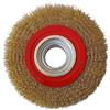 oxford+ Spazzola Disco Acciaio 150mm per Mola da Banco Smerigliatrice + 10 Adattatori