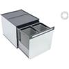 TECNOINOX Pattumiera Sottolavello estraibile 3 Contenitori 10+10+16 Lt TECNOINOX BOX 3