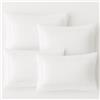 Viterboshop Federe 100% Puro Cotone Set 2 o 4 Ricamo Orlo Giorno Gigliuccio Elegante Letto