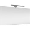 Specchio Bagno Con Lampada LED 105X70 Cm, Reversibile, Con Illuminazione LED Cro