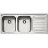 FRANKE Lavello Franke da incasso 2 vasche con gocciolatoio DX colore Inox RRX621 DX