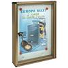 Alubox Bacheca porta avvisi alubox alluminio bronzato 1xa4 mm 300x50 h.mm 400