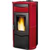 Dal Zotto Stufa a Pellet Idro 14 kW Dal Zotto Termostufa 26 Kg 407 m3 Bordeaux Jole Idro