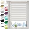 Does not apply Tenda a Rullo Doppio Strato Giorno E Notte a Senza Foratura 50Cm X 210Cm Bianco,