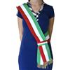 Does not apply T2099_2V25_32 Fascia Sindaco Tricolore a Nodo Scorrevole, Bandiera Italiana, 100