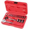 Valex CHIAVI A BUSSOLA SERIE SET 18 PEZZI CRV IN VALIGIA VALEX CRICCHETTO REVERSIBILE