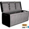 ARTPLAST Baule da Esterno in Resina Contenitore Cube Grigio/Nero - 1, 2 o 3 Cubi Artplast