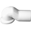 Curva tecnica per scarico wc a pavimento, raccordo per vaso sanitario Ø97-107mm