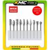 10 PUNTE FRESE in METALLO DURO AL CARBURO DI TUNGSTENO Gambo 3 mm PROFESSIONALI