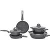 Aeternum batteria di pentole 8 pezzi Petragres Ecosolution Full Induction Rotex