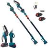 MINI KIT POTATURA MOTOSEGA 48V CON FORBICE CESOIA A BATTERIA CON ASTA TELESCOPICA