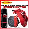 VERNICE SPRAY PER PINZE FRENI ROSSO LUCIDO ALTA TEMPERATURA AUTO MOTO