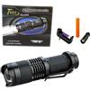 TrAdE Shop Traesio MINI TORCIA LAMPADA IMPERMEABILE LED CREE LUCE BIANCA RICARICABILE ZOOM 5000 LM