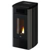 Cadel Stufa a Pellet Ventilata 12 kW 23 kg Metallo Titanio ATENA Plus 12 T2 Cadel