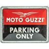 Retro Blechschild, Targhe Vintage, Moto Guzzi - Parking Only - Idea Regalo per A