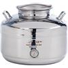 Sansone Bidone olio fusto saldato 10 lt europa acciaio inox 18/10 - Rotex