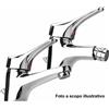 COPPIA MISCELATORE BIDET + RUBINETTO LAVABO BAGNO CROMATO DOPPIO MISCELATORE