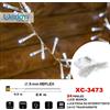 Wisdom CATENA 24LED A BATTERIA CAVO TRASPARENTE LUCE BIANCA FISSA+INTERMITTENTE XC-3473
