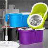 Tradeshop SECCHIO ROTANTE MOCIO ROTO MOP CESTELLO IN METALLO MICROFIBRA LAVA PAVIMENTI