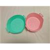 Teglia per Friggitrice ad Aria e Forno Set 2 Teglie Rotonde in Silicone 20x20 cm