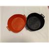 Teglia per Friggitrice ad Aria e Forno Set 2 Teglie Rotonde in Silicone 20x20 cm