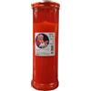 Lumino Votivo Cerone T50 Rosso Cera Bianca 64x190mm