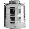Sansone fusto aggraffato 20 litri acciaio inox contenitore bidone olio F20 Rotex