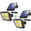 LEOVIN FARO ENERGIA SOLARE LED CON PANNELLO COPPIA FARETTO SENSORE DI MOVIMENTO 2 PEZZI