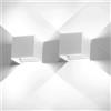 Applique Cubo Led 6W Faro Faretto Lampada da Parete per Muro con doppia luce
