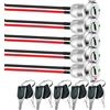 Gebildet 5set 12mm SPST Precablato On Off Interruttore a Chiave per Scooter