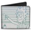 Buckle-Down Rick and Morty Wallet, Bifold, Rick and Space Beth Mug Toast White B