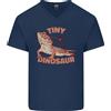 Gildan T-Shirt In Cotone V-Neck Divertente Per Uomo Con Drago Barbuto Piccolo