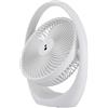 BEPER P206VEN425 Ventilatore da Tavolo Ricaricabile con Luce LED, Ventilatore Portatile 3 Velocità, Luce Notturna 2 Intensità, Autonomia 5h, Inclinazione Regolabile, USB