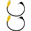 GERUI 2 cavi monocromatici da 2,5 mm navigatore GPS video ingresso AV cavo