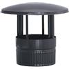 S&M S & M 485343 Fumisteria in Colore nero vetrificato, 900 °c-ø 200 mm rosone per condotti di stufe E camini