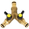 Dynaeuty Sdoppiatore Rubinetto Giardino Adattatore Rubinetto Canna Acqua Doppio