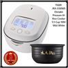 TIGER JRX-S100WS Donabe Pressure IH Cuociriso 5,5 Cup 100V Nebbia Bianco NUOV...