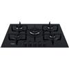 Whirlpool Piano Cottura a Gas 5 Fuochi 73 cm in Vetro colore Nero GOA 7523/NB1