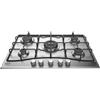 Hotpoint PCN 752 T/IX/HA 5 fuochi gas 1 tripla corona Inox